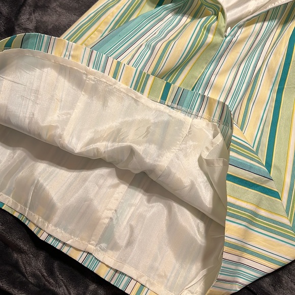 🎉Host Pick🎉 Ann Taylor Striped A-Line Dress with Straps. Fully lined. Size 4P. - Picture 6 of 6